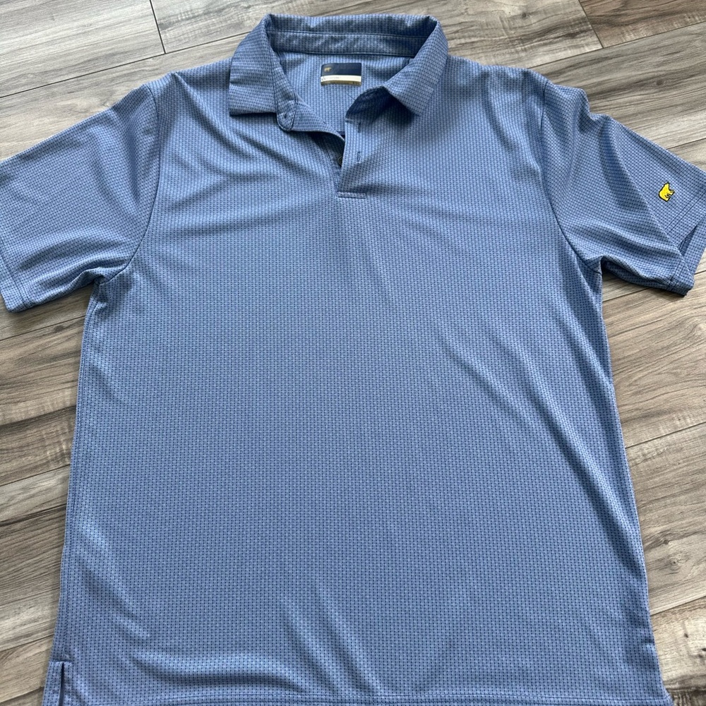 Jack Nicklaus Stay Dri Golf Polo SS Pattered Shirt in Blue Size X-Large